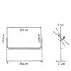 Svingtavle, whiteboardtavle til intensivt brug på mobilt stativ - 8 størrelser - 120x220 cm #5