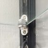 Vitrine glasskab - Showcase Tower Solo glasmontre med underskab, LED lys og lås - sort #3