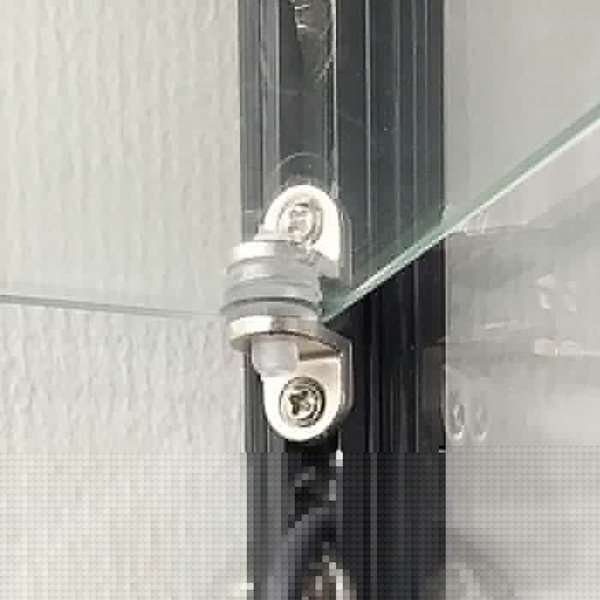 Vitrine glasskab - Showcase Tower Solo glasmontre med underskab, LED lys og lås - sort #3