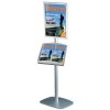 Mini Multi stander 5 - Enkeltsidet A4 Klikramme + A3 Stål hylde #2