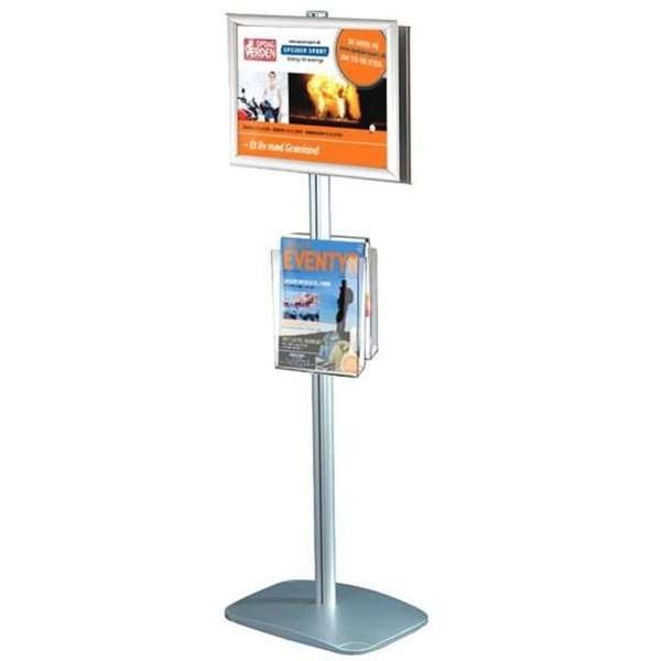 Mini Multi Stander - Dobbeltsidet A4 Klikramme + A4 Brochureholder #2