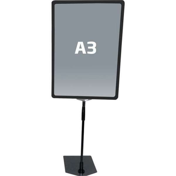 Flex Plastprisramme Infostander med fod - A3 - sort #4