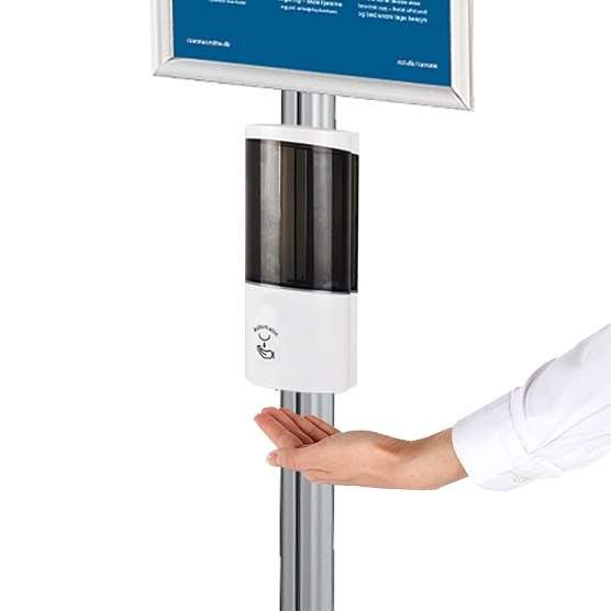 Spritstander med 500 ml dispenser, minimultistand og A4 ramme #2