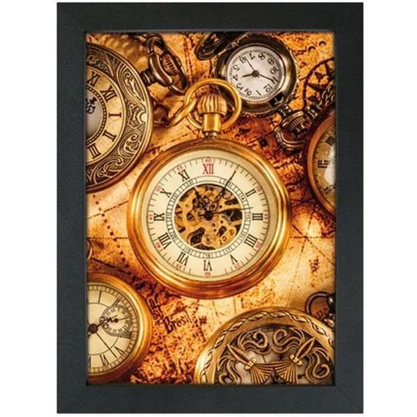 CROWN Klikramme med 33mm aluminium fladprofil, sort - 100x140 cm #1