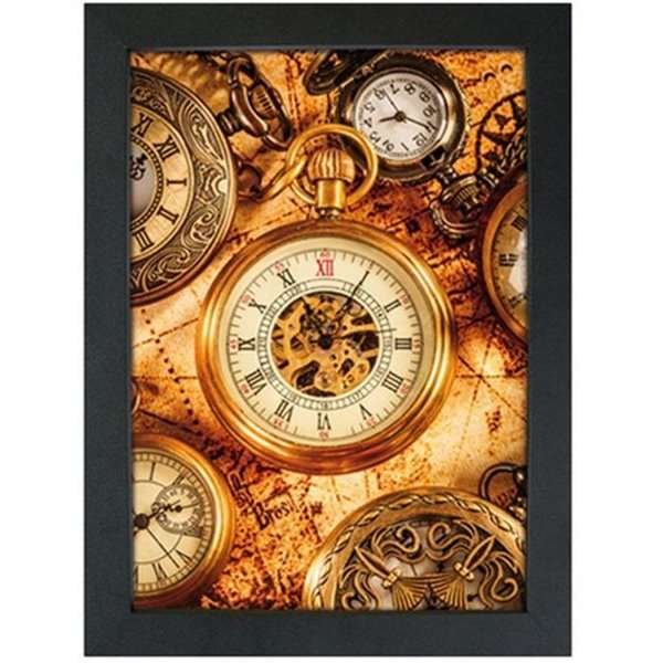 CROWN Klikramme med 33mm aluminium fladprofil, sort - 70x100 cm #1