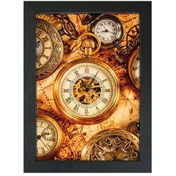CROWN Klikramme med 33mm aluminium fladprofil, sort - 50x70 cm #1
