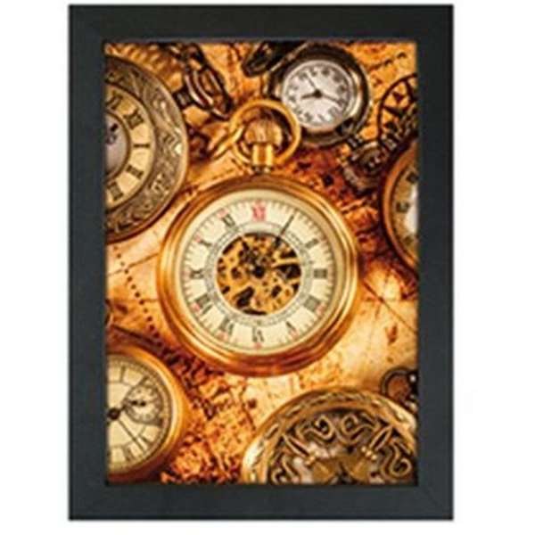CROWN Klikramme med 33mm aluminium fladprofil, sort - A4 #1