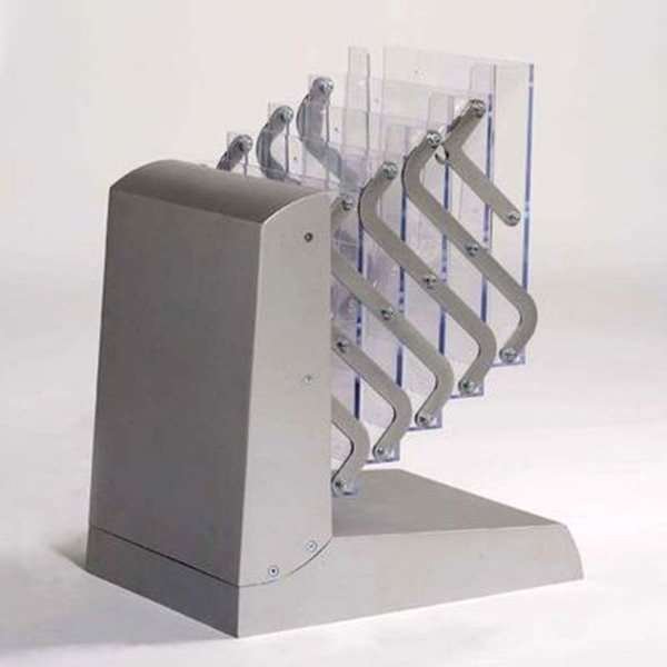 Fold-up Brochurestander - 5xA4 - 21x29.7 cm - grå #2