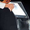 Akryl Infostander med brochureholder vertikal - A4 - 21x29.7 cm #7