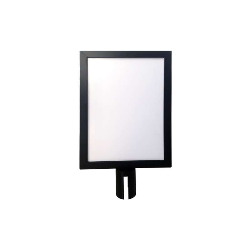 Sign holder for Crowd Barrier Belt system, Sort, A3 #1