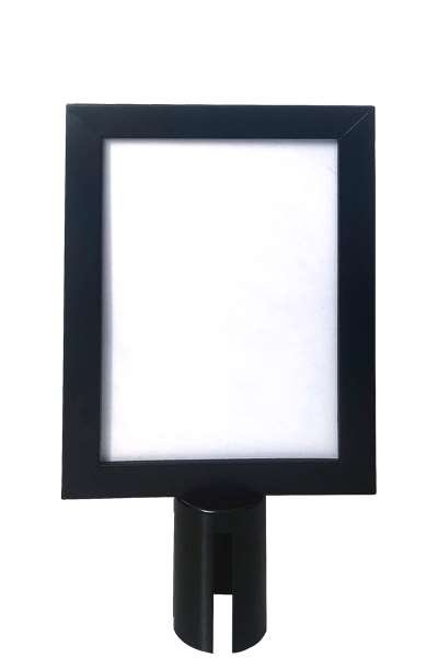 Sign holder for Crowd Barrier Belt system, Sort, A4 #1