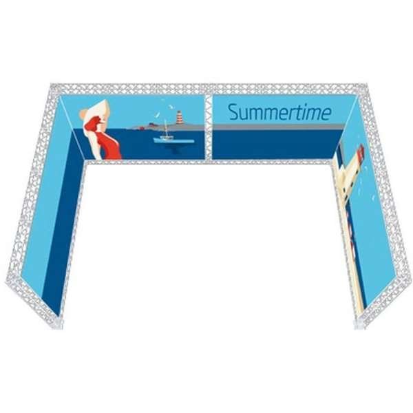 Crown Truss 15 U-form 4 x 6 m - hvid #2
