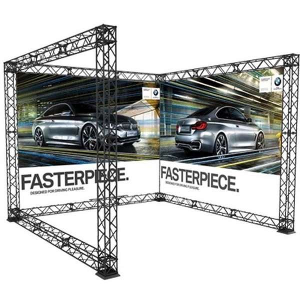 Crown Truss 15 U-form 3 x 3 m - sort #1