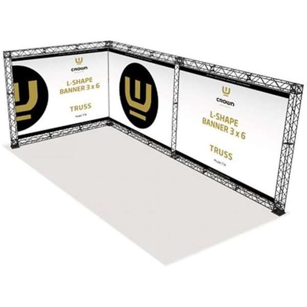 Crown Truss 15 L-form 3 x 6 m - sort #1