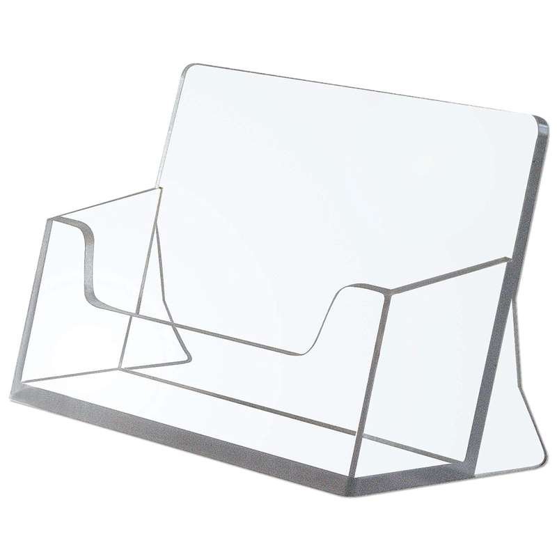 Visitkortholder, horisontal, transparent #1