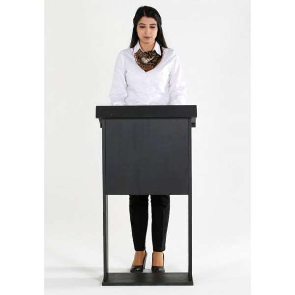 Wood Podium - Black - Talerstol i sort #16