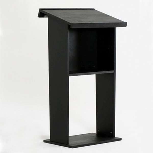 Wood Podium - Black - Talerstol i sort #5