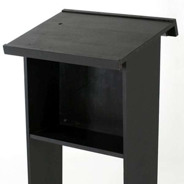 Wood Podium - Black - Talerstol i sort #13