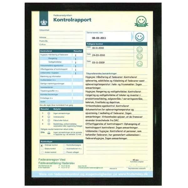 Window ramme dobbeltsidet - A4 - sort #1