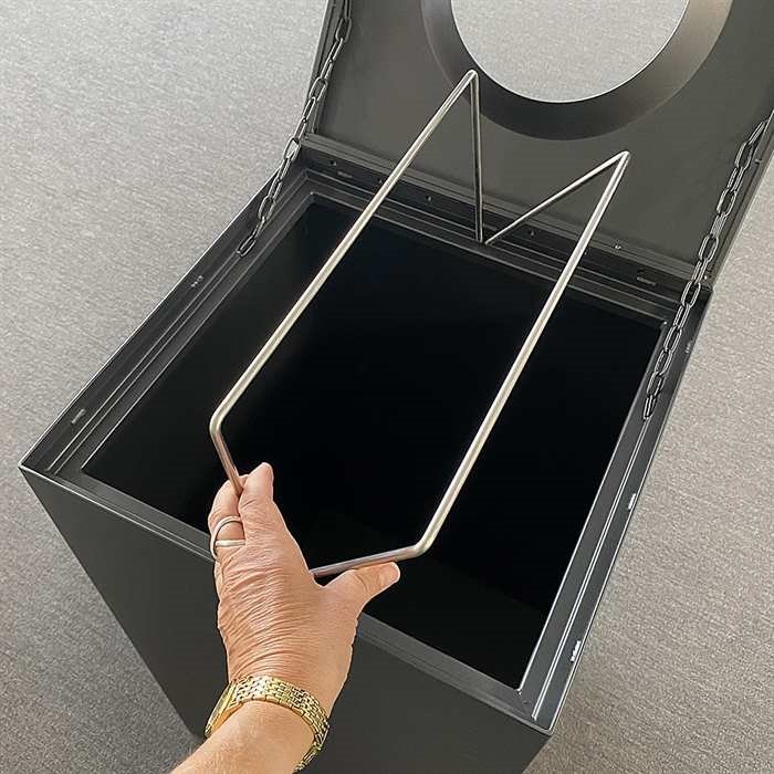 Kubisk affaldsbeholder 120L - Sort #7