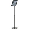 Infostand Telescopic, sort, A4 #1