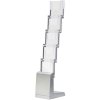 Fold-up Brochurestander - 5xA4 - 21x29.7 cm - grå #1