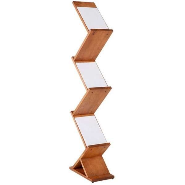 Wooden Brochureholder Zig Zag, 5 x A4 #1
