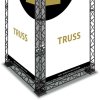 Base Regular 20 x 20 cm, til Crown Truss 10, sort #3