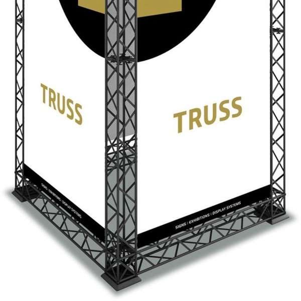 Base Regular 20 x 20 cm, til Crown Truss 10, sort #3