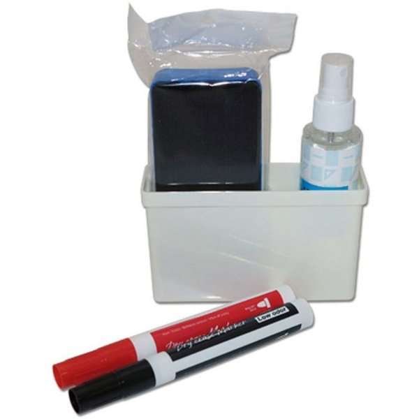 White Board Starter Kit   (indeholder Holder, rød/sort white board marker, cleaner svamp og spray) #3