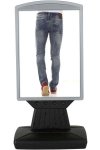 Plast Board with Foot - sort vandtank - sølv top #1