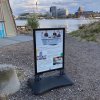 Wind-Sign Waterbase Pro Gadeskilt - sort - A0 #14