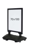 Wind-Sign Waterbase Budget Gadeskilt - 70x100 cm - sort #1