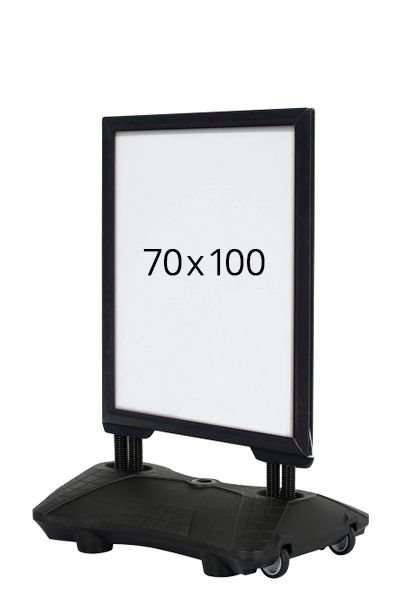 Wind-Sign Waterbase Budget Gadeskilt - 70x100 cm - sort