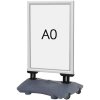 Wind-Sign Waterbase Budget Gadeskilt - A0 - sølv #1