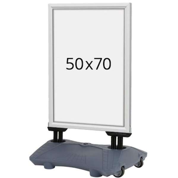 Wind-Sign Waterbase Budget Gadeskilt - 50x70 cm - sølv #1