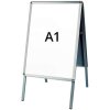 Alu-Line Rondo Gadeskilt - A1 - sølv #1