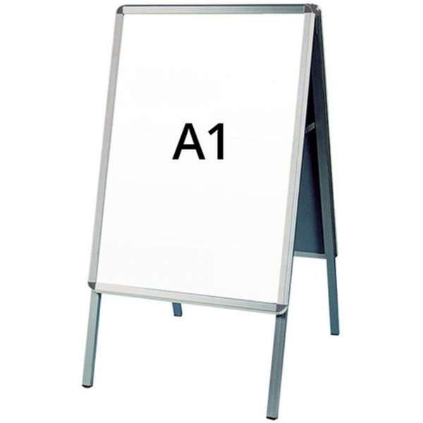 Alu-Line Rondo Gadeskilt - A1 - sølv #1
