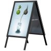 Alu-Line Standard Gadeskilt - sort - 50 x 70 cm #1