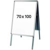 Alu-Line Rondo Gadeskilt - 70x100 cm - sølv #1
