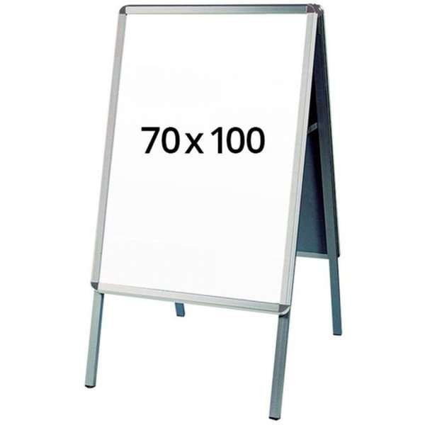 Alu-Line Rondo Gadeskilt - 70x100 cm - sølv #1