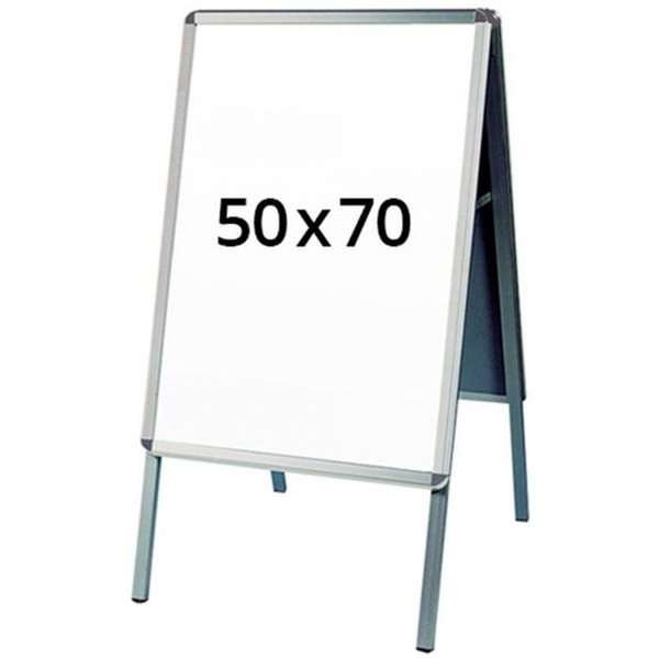 Alu-Line Rondo Gadeskilt - 50 x 70 cm - sølv #1