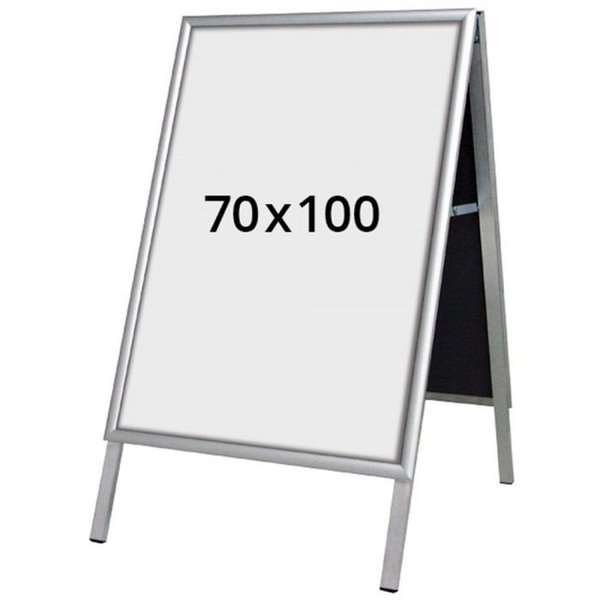 Alu-Line Budget A-skilt, til indendørs brug - 70x100 cm - sølv #1