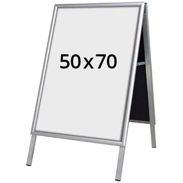 Alu-Line Budget A-skilt, til indendørs brug - 50 x 70 cm - sølv #1