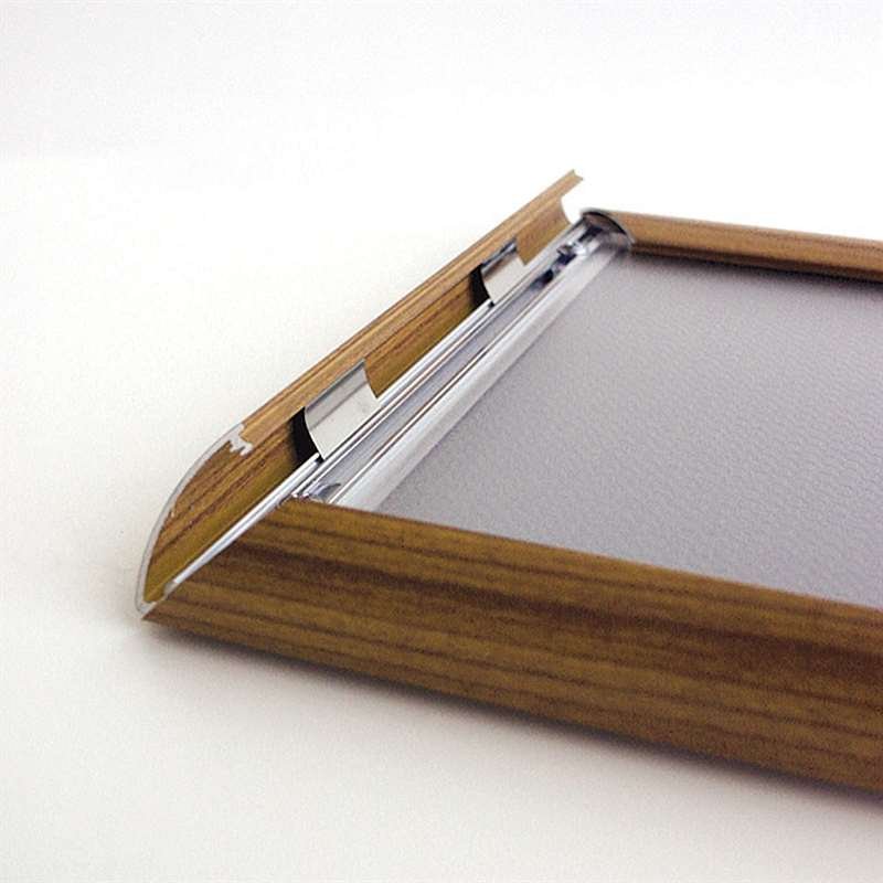 Klikramme med 25mm aluminium profil, trælook - A1 #5