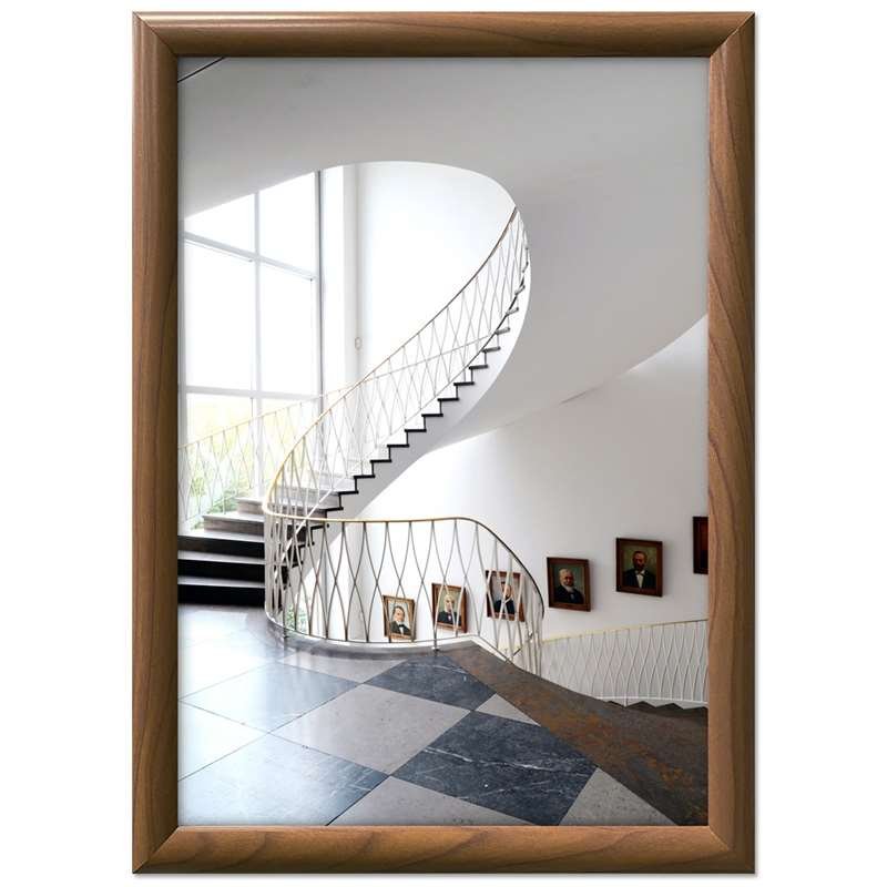 Klikramme med 25mm aluminium profil, trælook - 50 x 70 cm #2