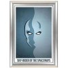 Klikramme med 25mm aluminium profil, stållook - 50x70 cm #1