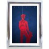 Klikramme med 25mm aluminium profil, krom - 50x70 cm #1