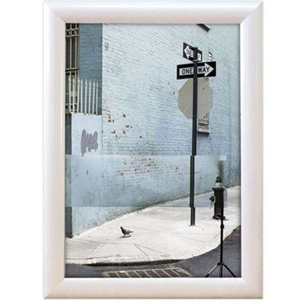 Klikramme med 25mm aluminium profil, hvid - 50x70 cm #1