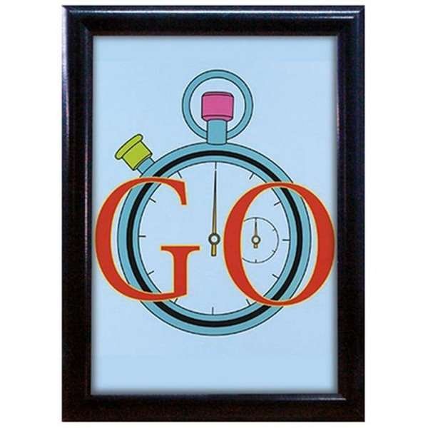 Klikramme med 25mm aluminium profil, sort - 50x70 cm